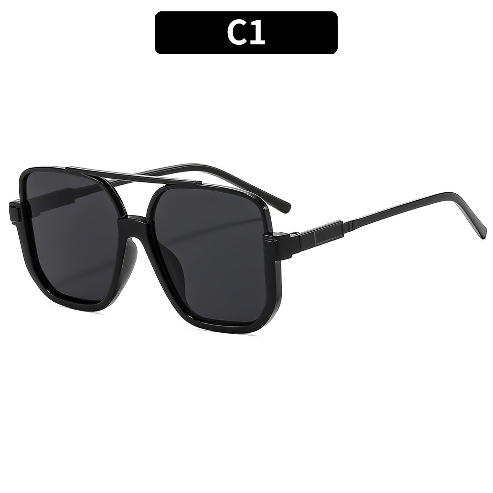 Y2K Chic Personality Double-bridge Semi-rimless Sunglasses – Premium 0 | RICALOUX