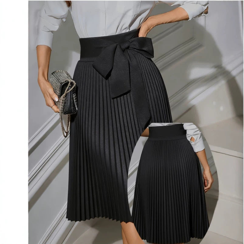 Fashionable Elegant Professional Womens Pleated Skirt – Premium 0 | RICALOUX
