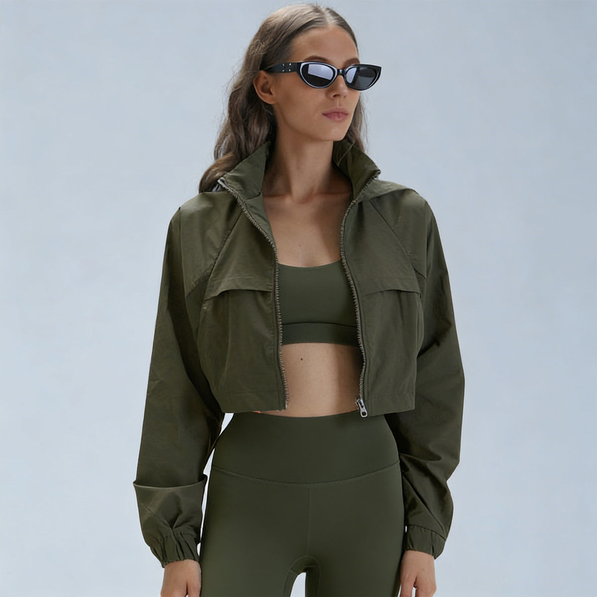 Womens Outdoor Running Slimming Fitness Jacket by Ricaloux