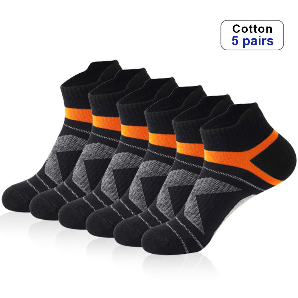 Short Cotton Socks Sweat-absorbent And Odor-resistant Mens Running Sport Socks – Premium 0 | RICALOUX
