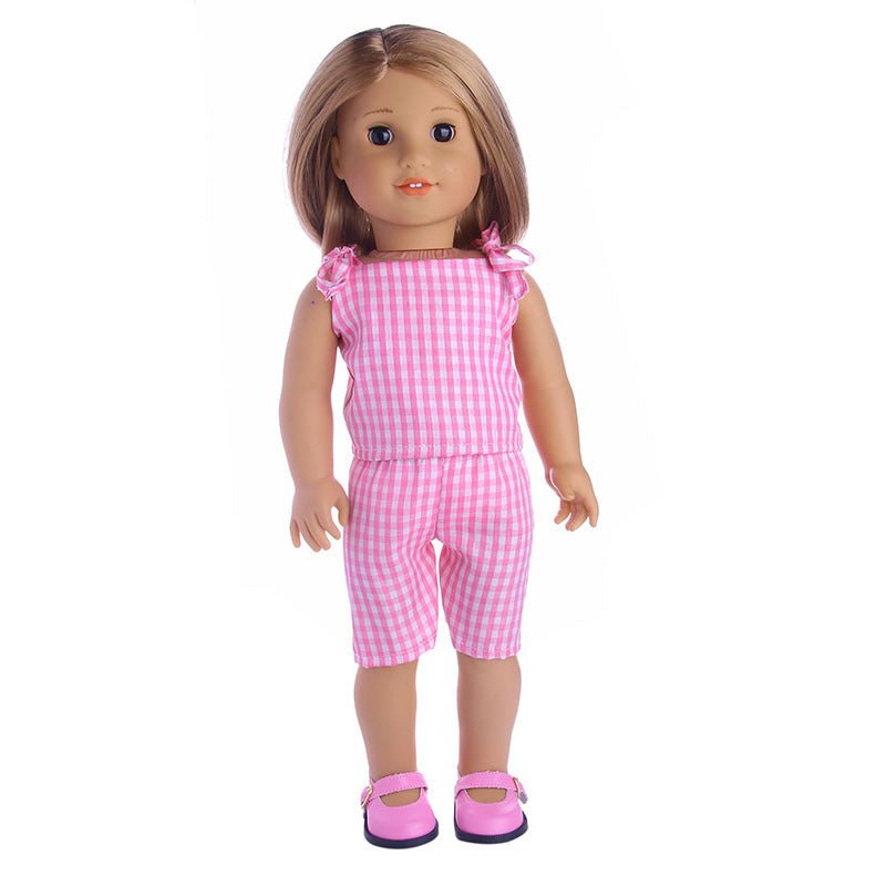 18 Inch American Girl Doll Clothes Suspender Pants Suit - RICALOUX