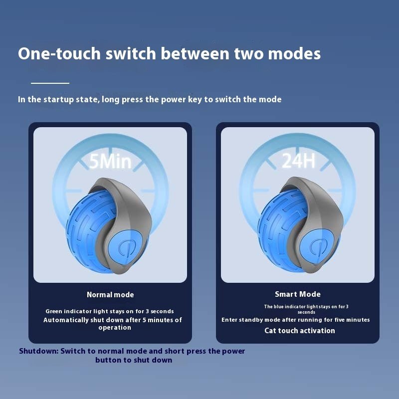 New Interactive Cat Toys Ball Auto Electric Rolling Ball Toys For Cat Kitty Pets Smart Automatic Teaser USB Rechargeable Cat Toy Pet Products - RICALOUX