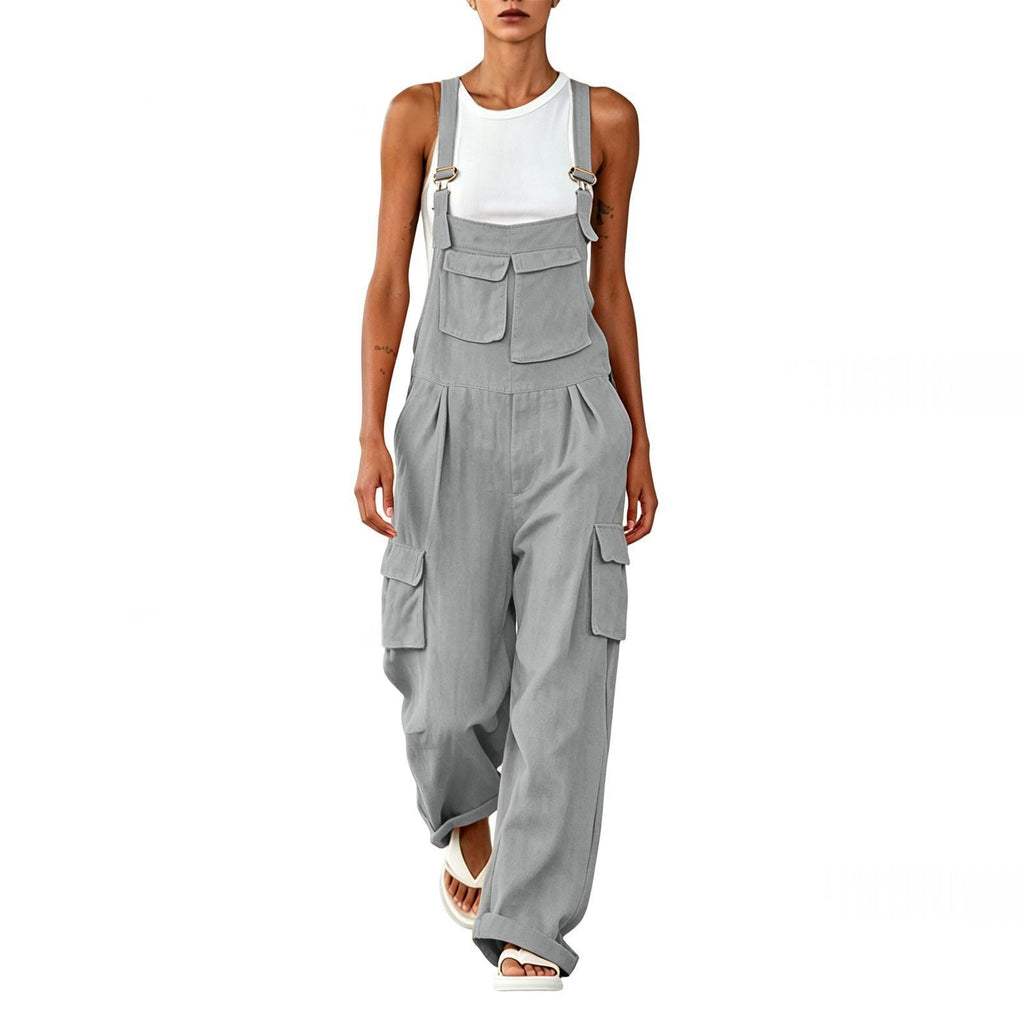 Womens Comfortable Suspender Jumpsuit For Summer by Ricaloux