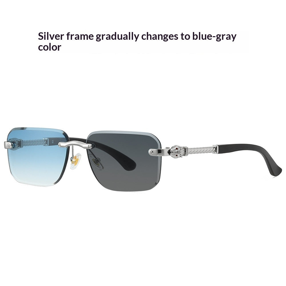 New Frameless Leopard-head Sunglasses With Photochromic Lenses by Ricaloux