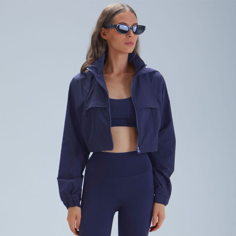 Womens Outdoor Running Slimming Fitness Jacket by Ricaloux