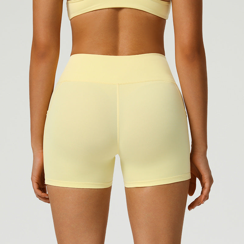 Peach-butt Yoga Shorts High-waisted Butt-lifting For Fitness – Premium 0 | RICALOUX