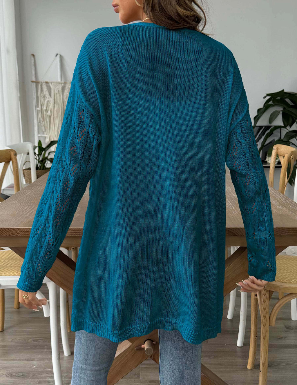 Women Hollow Knit Cardigan, Cross-border European American Bestseller Open Front Air Conditioning Sweater, Casual Loose Beach Outerwear, 6 Colors Available – Premium 4 | RICALOUX