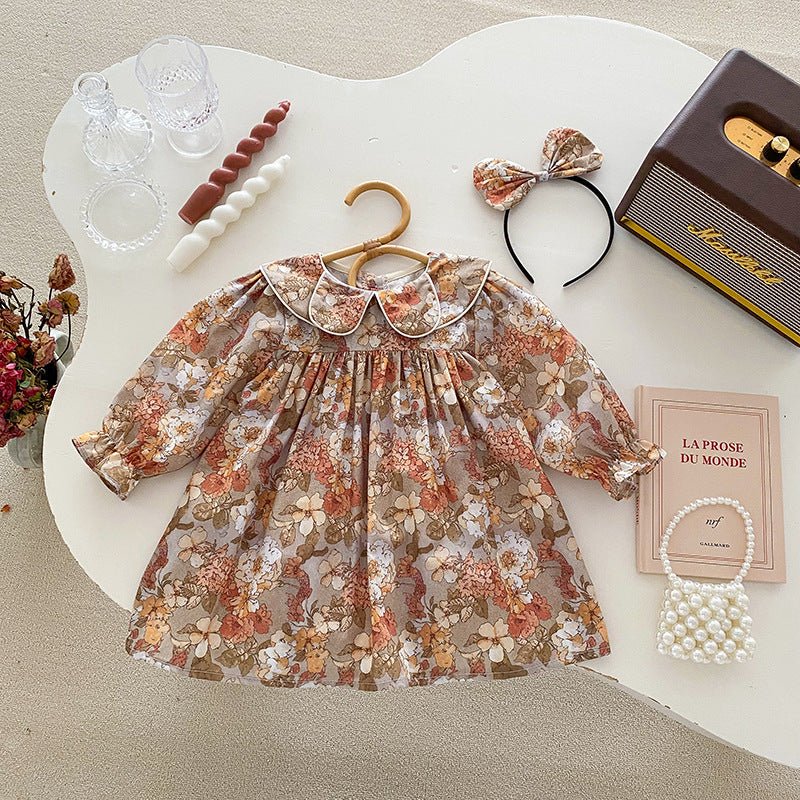 Clothes For Babies Baby Girl Doll Collar Lace Romper - RICALOUX