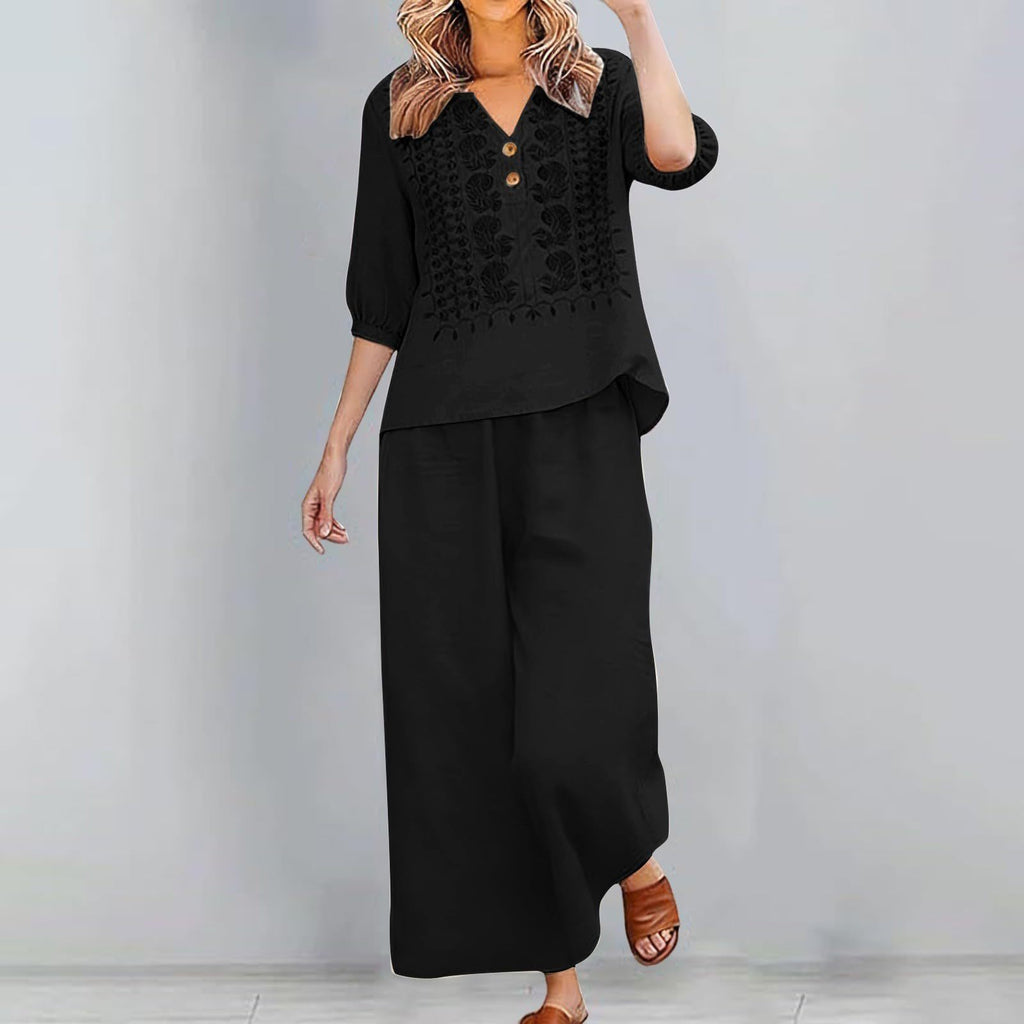 Womens Printed Plus-Size T-Shirt Set – Premium 0 | RICALOUX