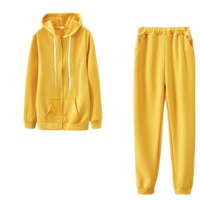 Women's Clothing Solid Color Hoodie Suit Sports - RICALOUX