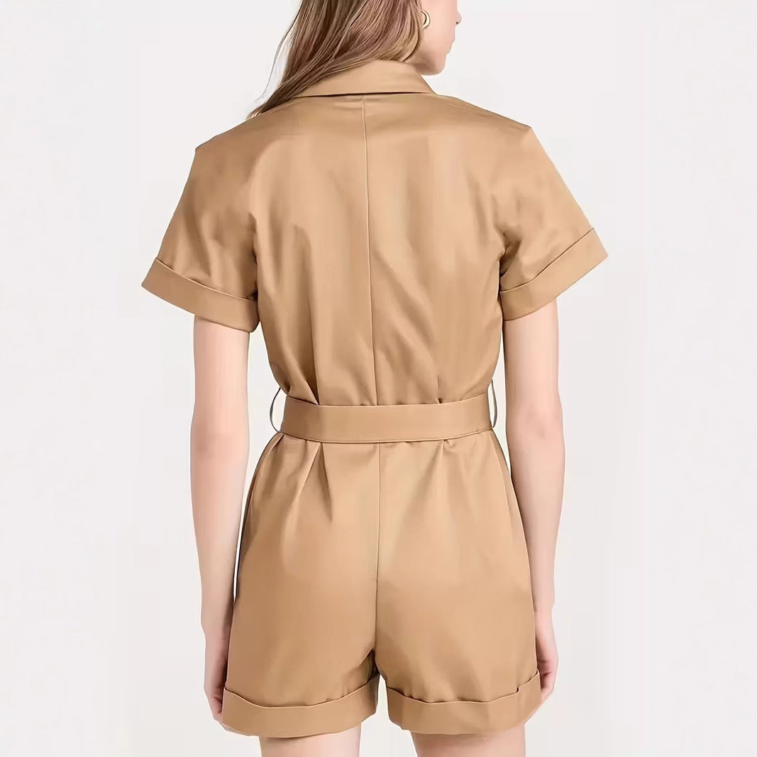 Elegant Pocketed Waistband Workwear-style Jumpsuit – Premium 0 | RICALOUX