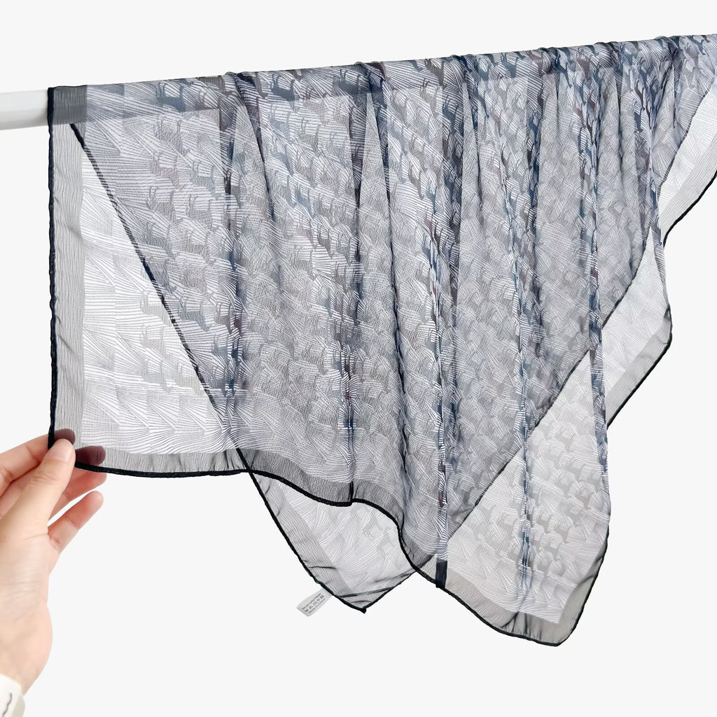 New Breathable Versatile Silk Chiffon Scarf For Women, Also Usable As A Shawl by Ricaloux