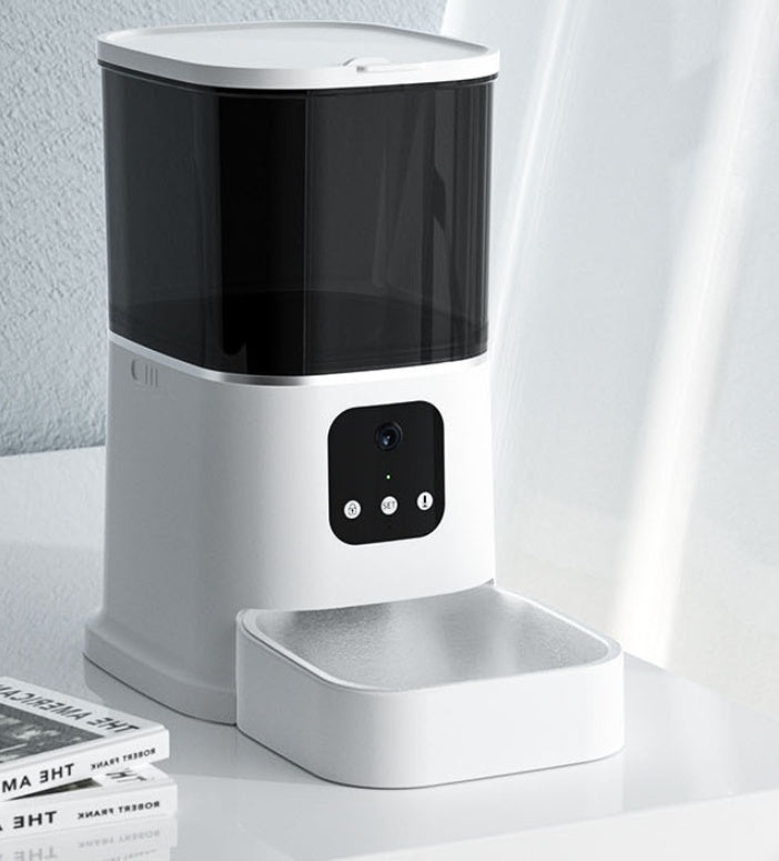 Pet Automatic Feeder Large Capacity Smart Voice Recorder APP Control Timer Feeding Cat Dog Food Dispenser With WiFi Pet Bo by Ricaloux