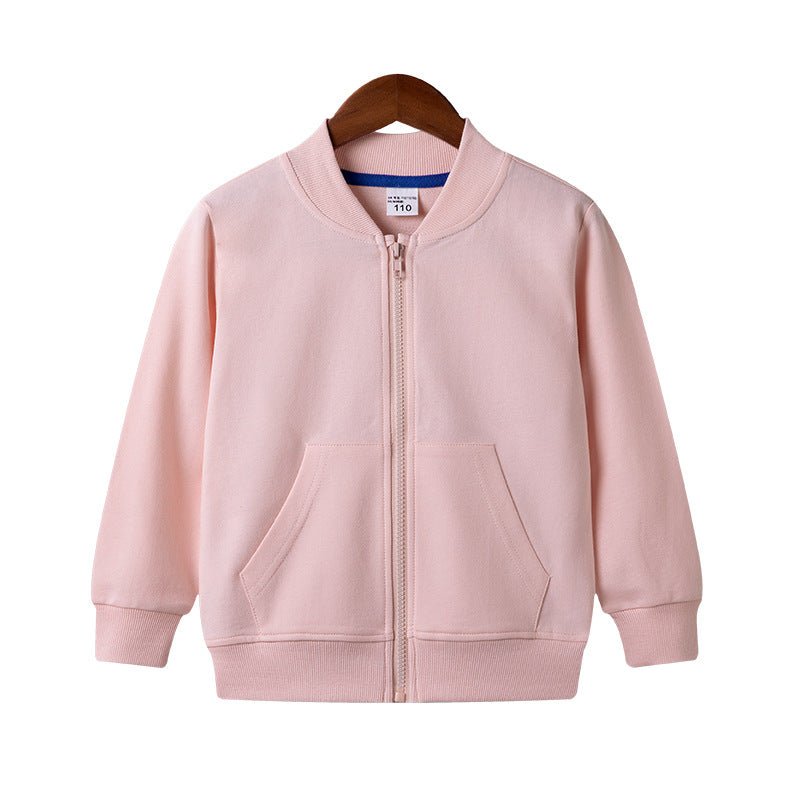 Children's Autumn Clothing Boys And Girls Zipper Sweater Coat Casual Sports Top - RICALOUX