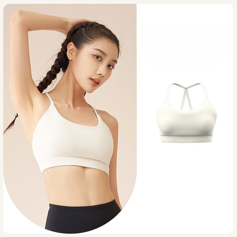Fixed Integrated Halter Sports Bra For Workout, Yoga & Back Shaping by Ricaloux