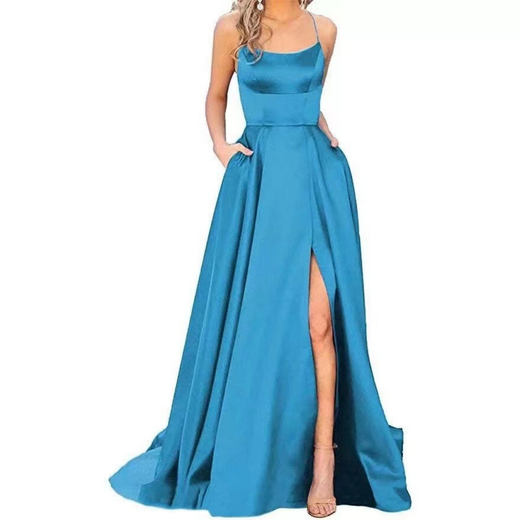 European And American Bridesmaid Dress, Long Style, Figure-flattering, Off-the-shoulder Design – Premium 0 | RICALOUX