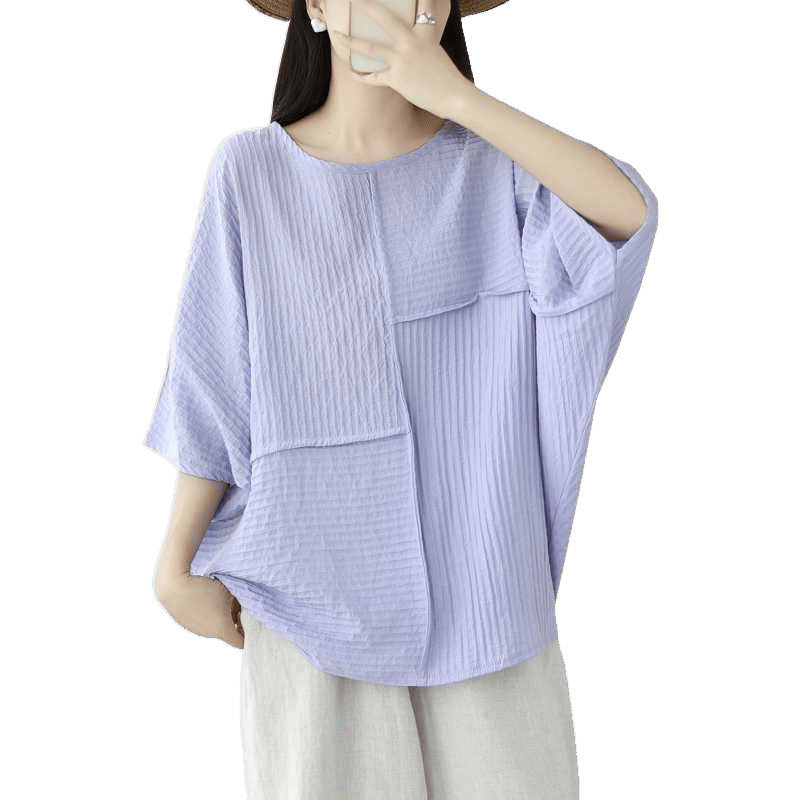 Plus-size Figure-flattering Batwing-sleeve Top by Ricaloux