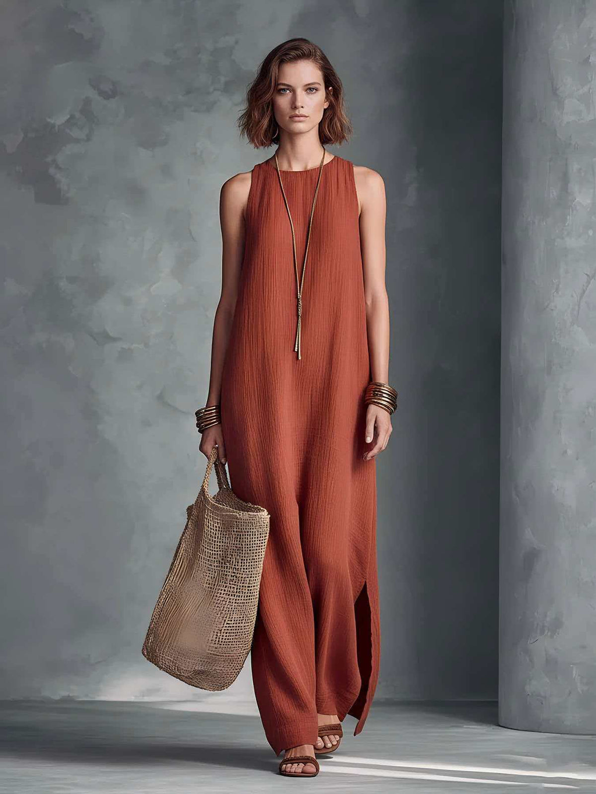 Womens Sleeveless Resort-style Dress by Ricaloux