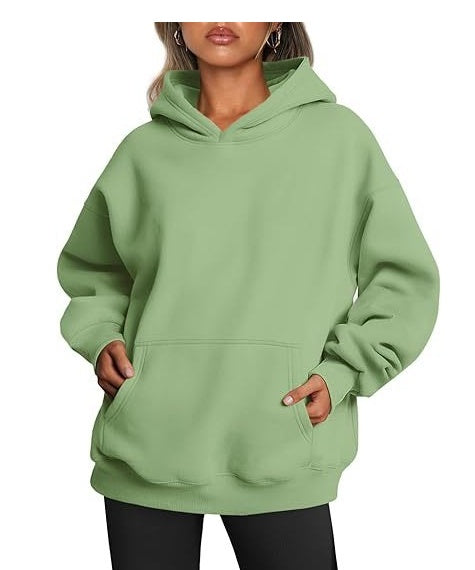 2026 New Arrival Womens Solid Color HoodieFashion Loose Casual Athletic Sweatshirt For Ladies by Ricaloux
