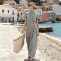 Women's Crew-neck Short-sleeve Dress by Ricaloux
