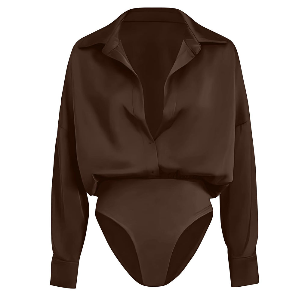 Womens Casual Long-sleeve Cardigan-button-up Shirt Top by Ricaloux