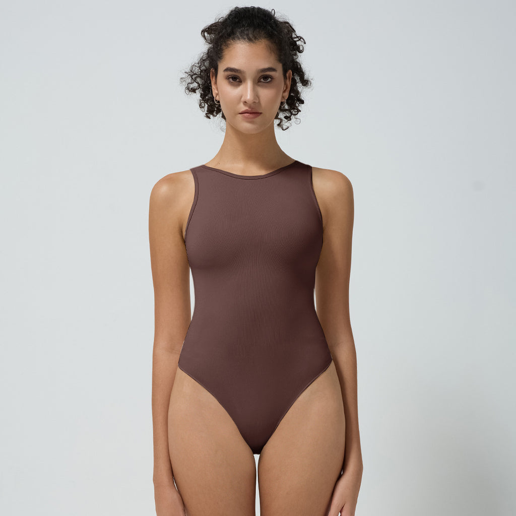 Fitted Waist-cinching Form-fitting Short-sleeved Vest Bodysuit – Premium 0 | RICALOUX