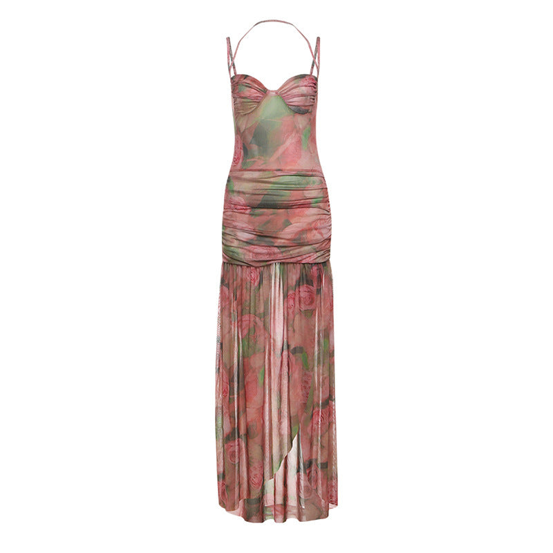 Sexy Strap A-Style New Womens Low-Cut Slim-Fit Dress by Ricaloux