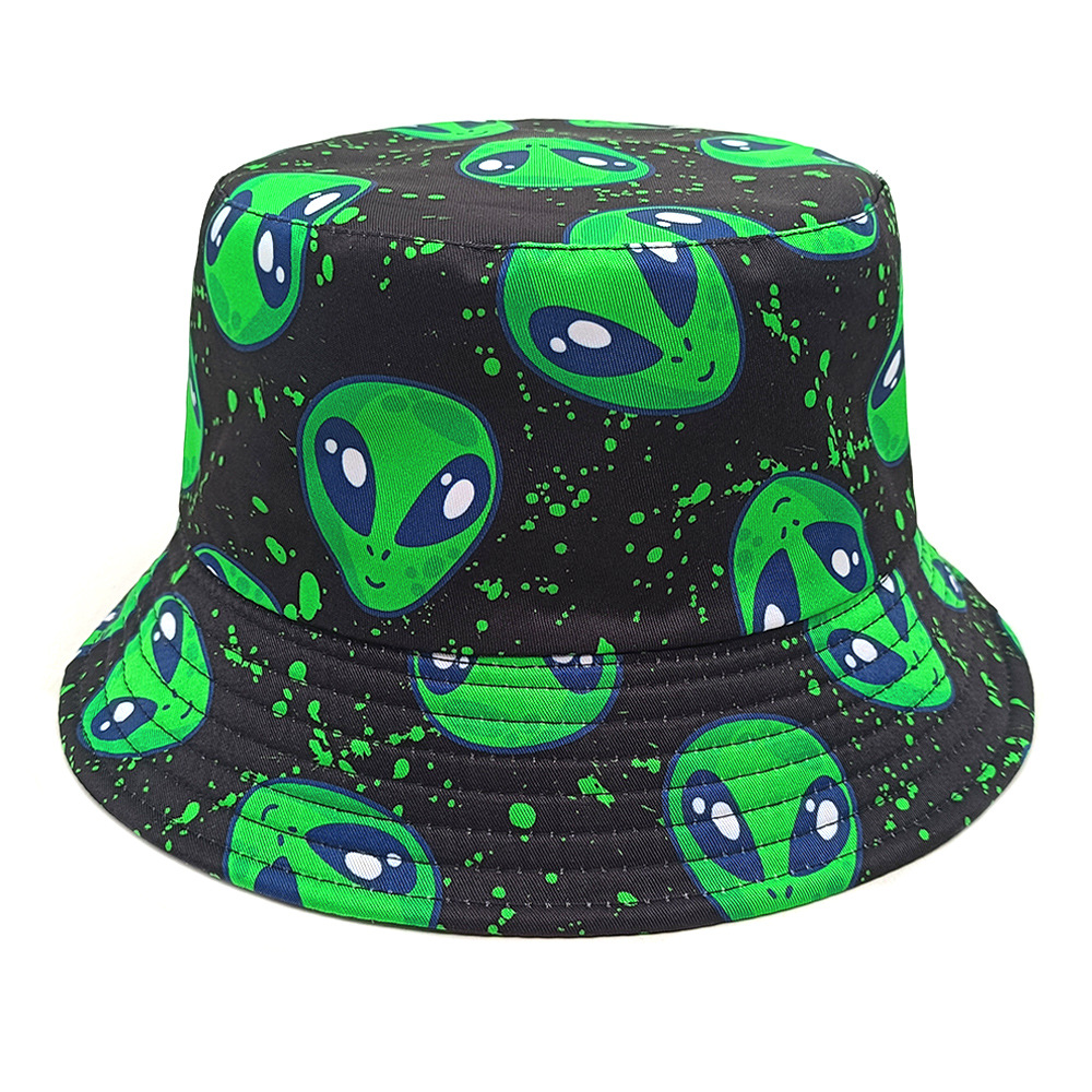 Men's And Women's Identical Fun-printed Double-sided Design, Highly Expressive And Fashionable, Street Style Fishing Hat, Suitable For Taking Photos, Outdoor Vacations And Daily Outfits. by Ricaloux