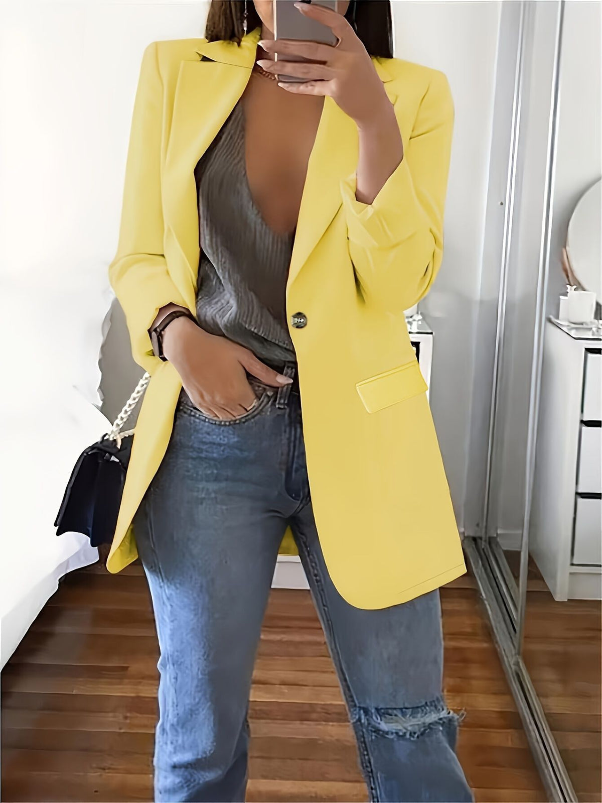 New Stylish Casual Slim-fit Lapel Blazer For Women – Premium 0 | RICALOUX