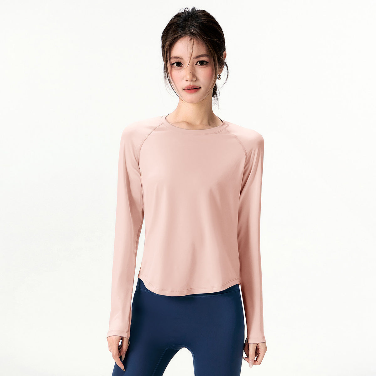 Womens Loose-Fitting Quick-Drying Sports Top by Ricaloux