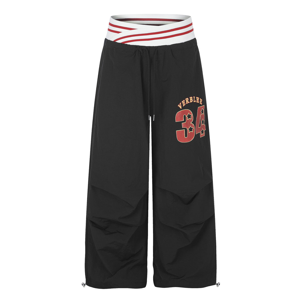 Digital-print Womens Solid-color Straight-leg Pants Casual Trousers by Ricaloux