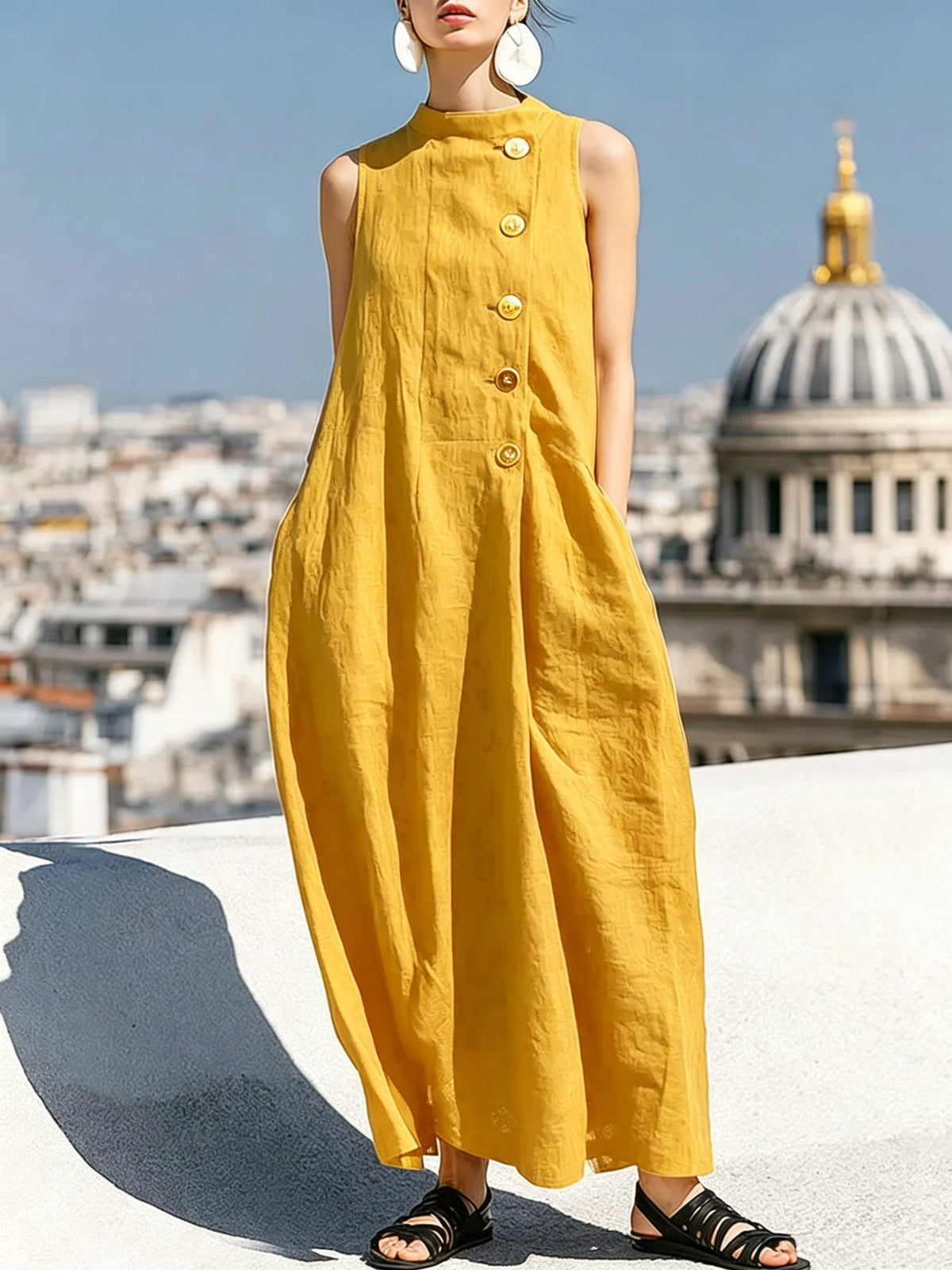 Sleeveless Vest Dress For Women by Ricaloux