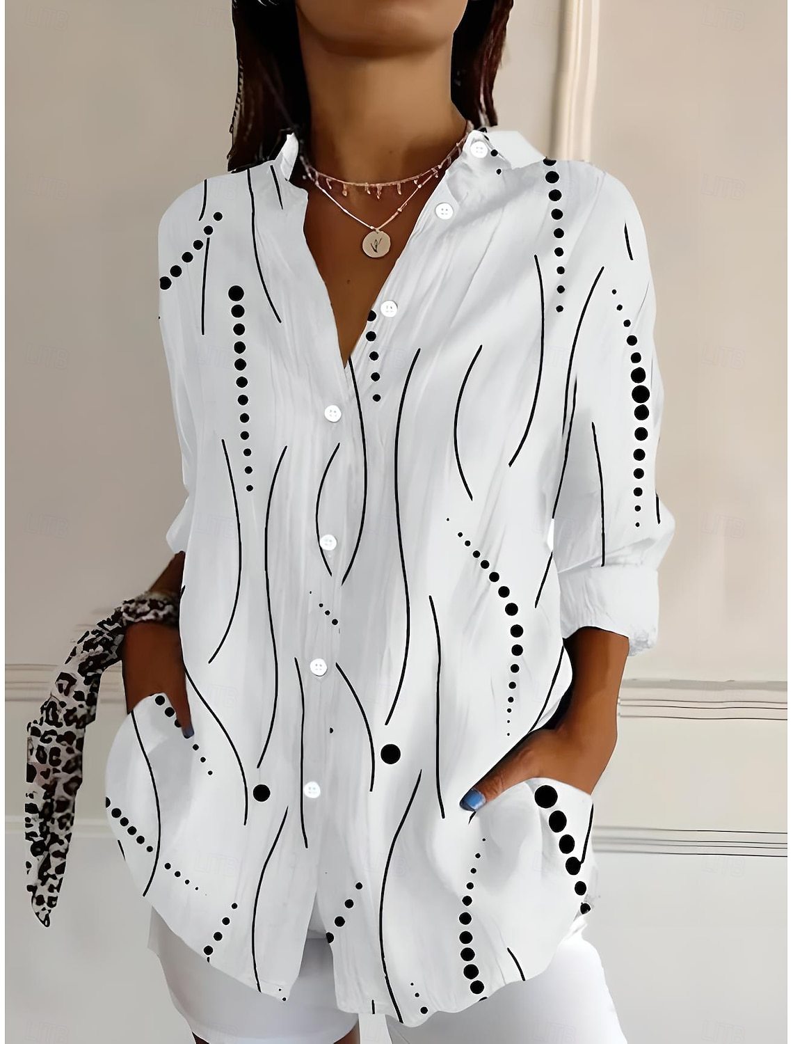 Shirt Girl Europe And America Leisure Long Sleeve by Ricaloux