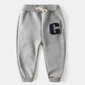 Children's Clothing Boys' Letter Embroidered Plus Velvet Pants Baby Thickened Trousers Warm Pants by Ricaloux