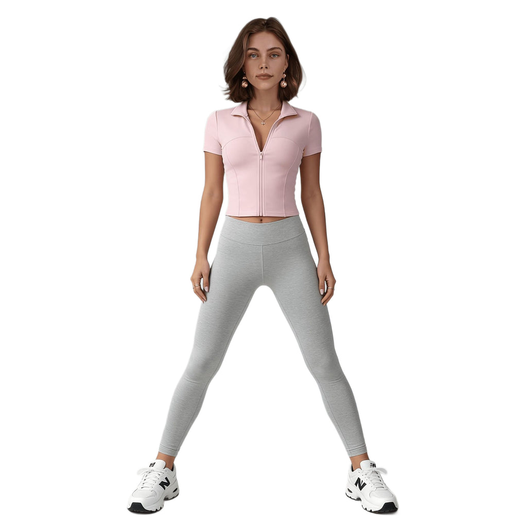 Womens Long-sleeve Zip-up Yoga Top – Premium 0 | RICALOUX