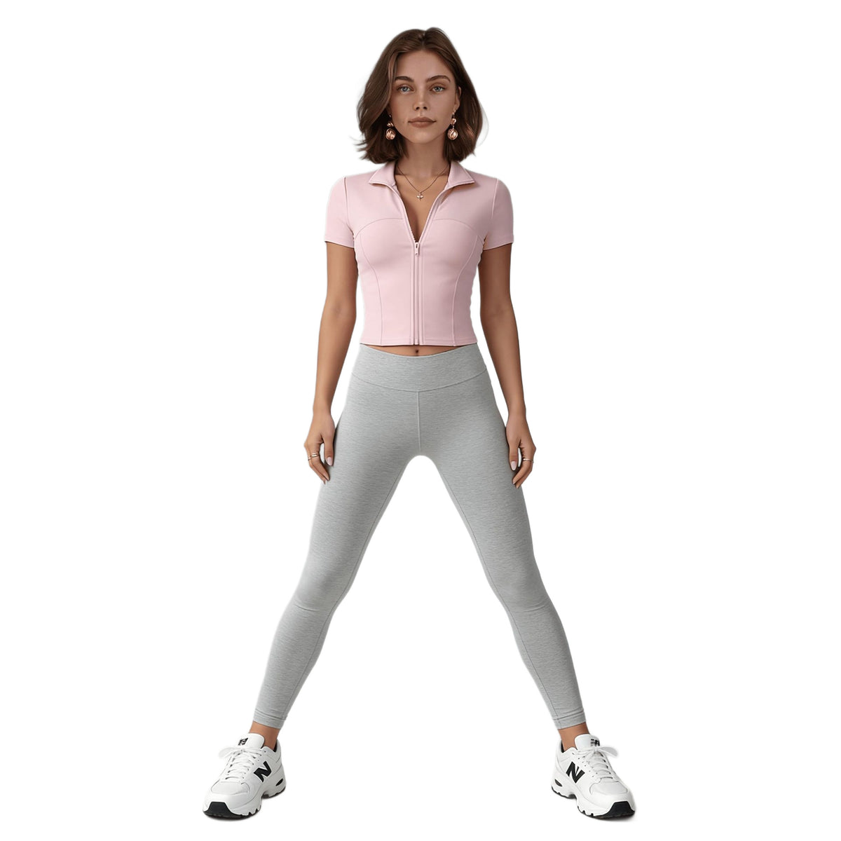 Womens Long-sleeve Zip-up Yoga Top – Premium 0 | RICALOUX