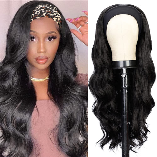 Body-wavy Multi-colored Rayon Headband Wig by Ricaloux