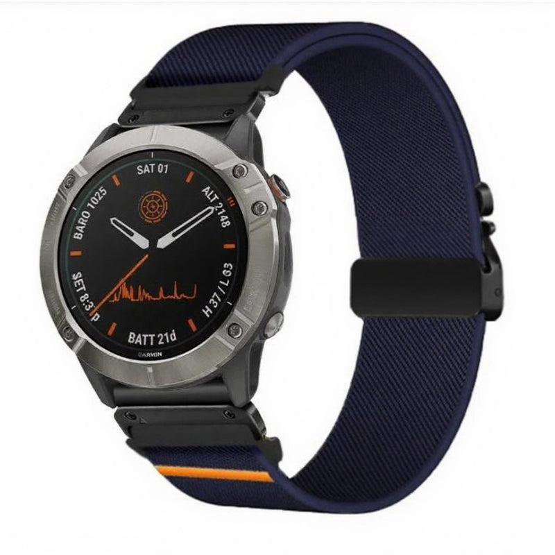 Elastic String Fabric Woven Men Watch Strap by Ricaloux