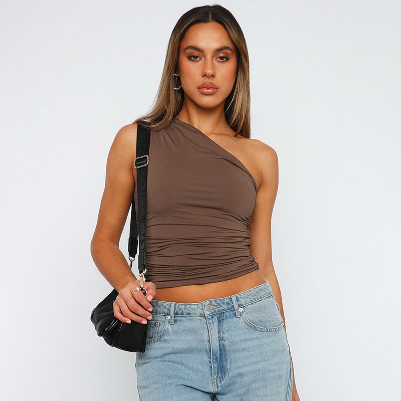 Womens Elegant Strapless Casual Top For Layering – Premium 0 | RICALOUX