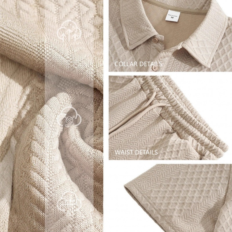 Mens Casual Suit With Jacquard And A Lapel – Premium 0 | RICALOUX