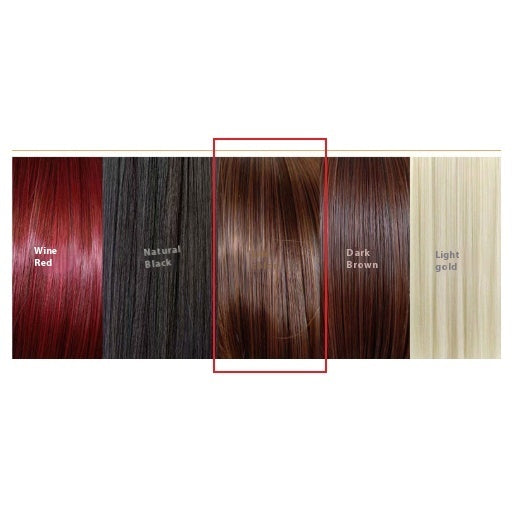 Mid-length Straight Hair Hand-woven Front Lace Synthetic Wigs by Ricaloux