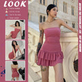 Spicy Girl Slim-fit Cake Mini Skirt For Women by Ricaloux