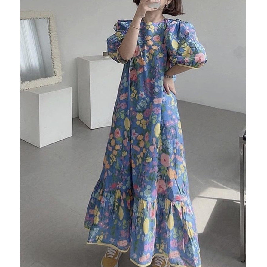 Casual Floral-print Age-defying Ethereal Dress – Premium 0 | RICALOUX