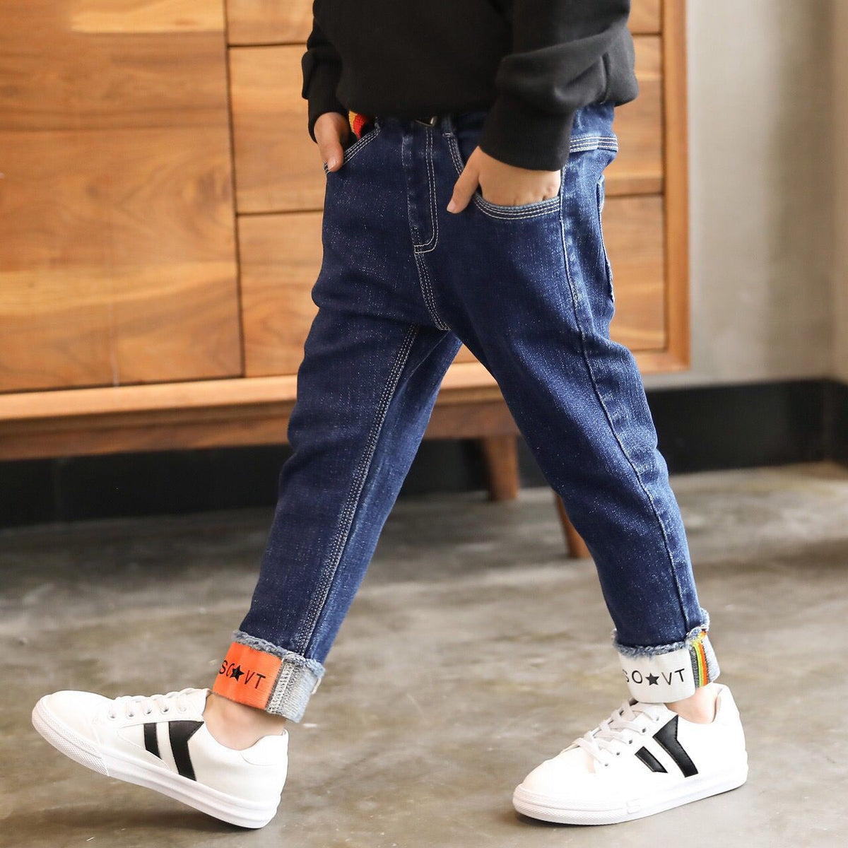 Boys' Denim Trousers Trousers Children's Clothing - RICALOUX