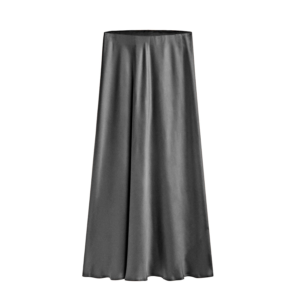 Women's Satin High-waisted Elastic Split Skirt by Ricaloux