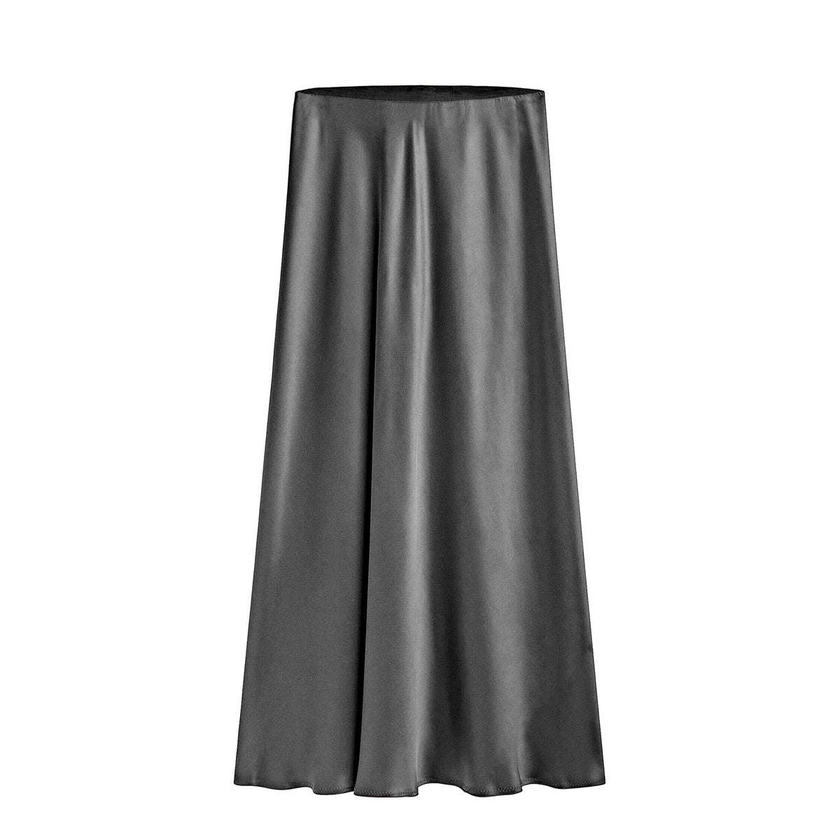 Women's Satin High-waisted Elastic Split Skirt by Ricaloux