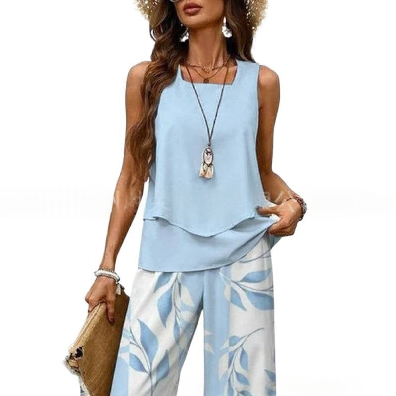 Sleeveless Double-layer Vest And Pants Set, Cotton-like – Premium 0 | RICALOUX
