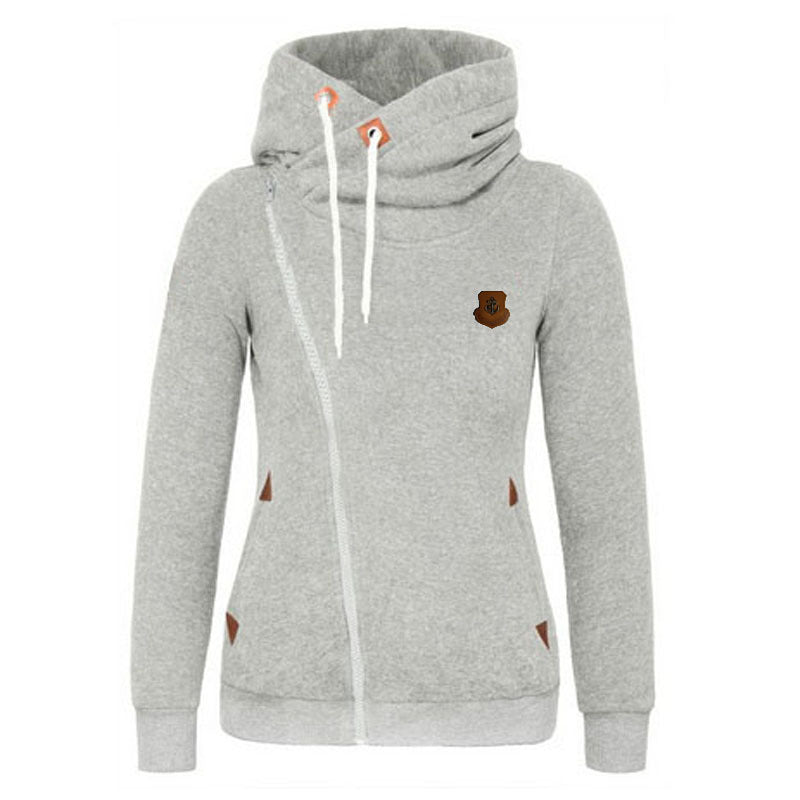 Women's Sport Cardigan Side Zipper Hoodie - RICALOUX