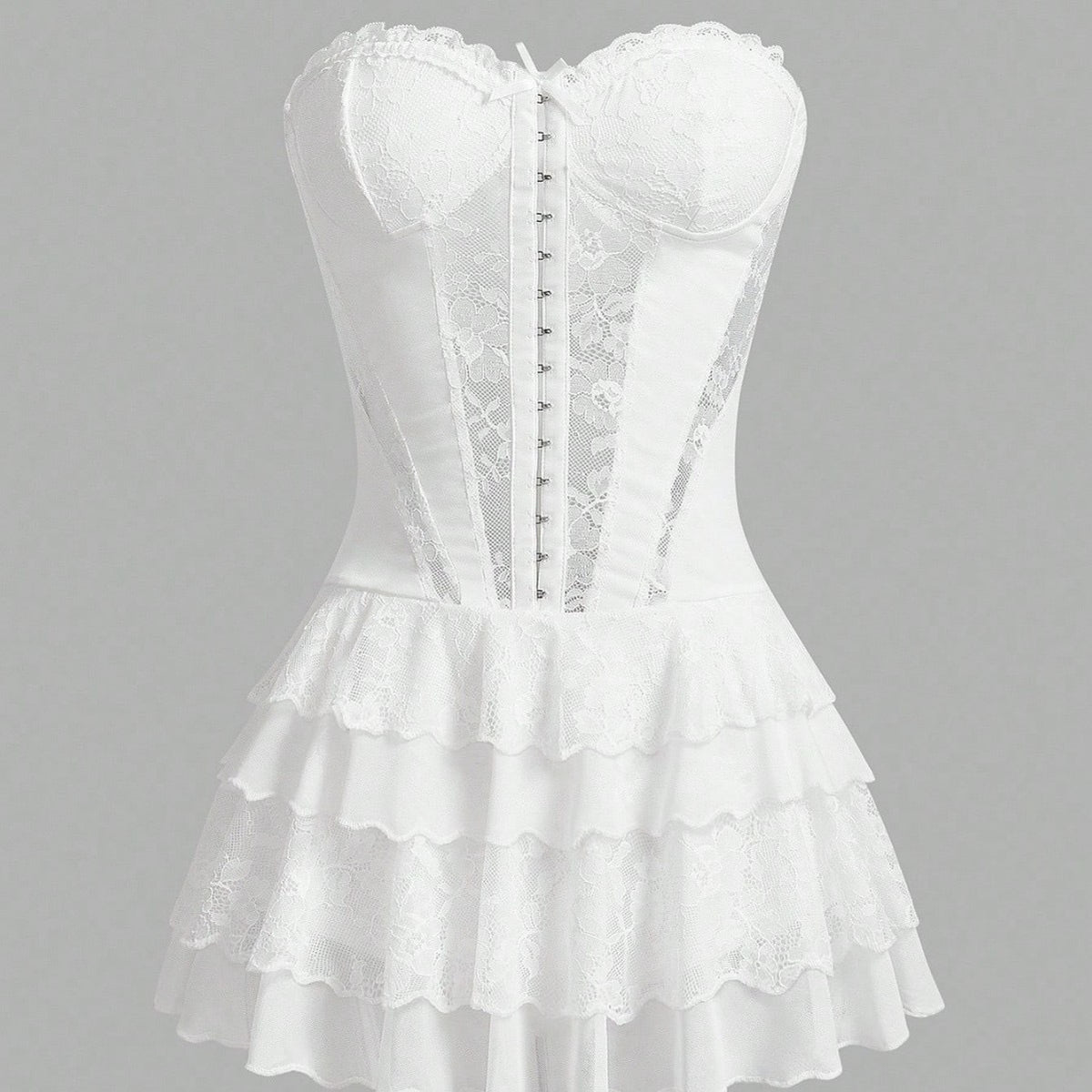 Sexy Lace Pure Yet Alluring Figure-hugging Strapless Slip Dress – Premium 0 | RICALOUX