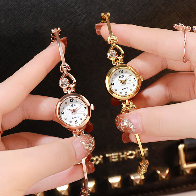 Simple Rhinestone Jewelry For Women Casual Watch by Ricaloux